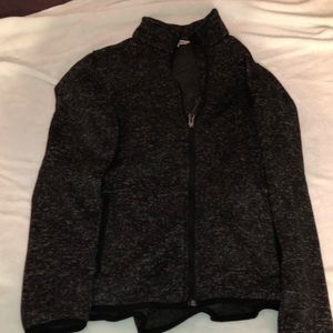 Women’s large dark grey zip up with pockets